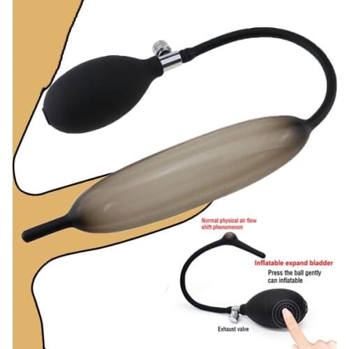 Inflatable Silicone Penis Plug Expandable Horse Eye Stick Urethra Catheter Dilation Stimulator Male Masturbation Sex Toy For Men