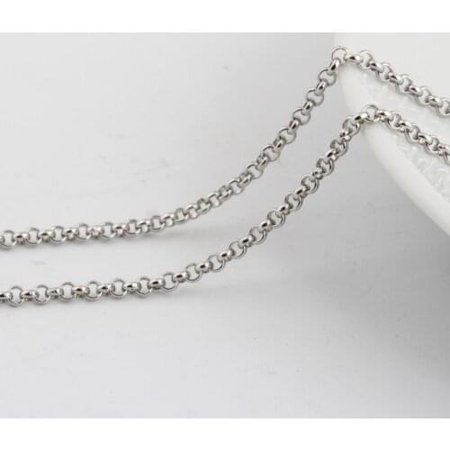 Wholesale 50cm Perimeter Stainless Steel Chains Necklaces for crystal pendants fashion jewelry