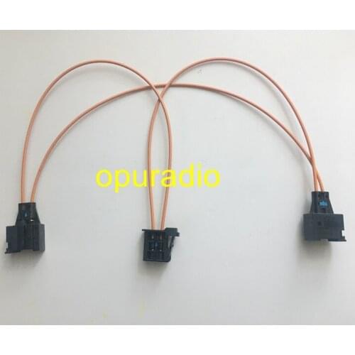 MOST Optic Fiber Jumper Cable Multimedia Connectors 2 Female to 1 male For Audi BMW Benz Porsche Amplifier unit