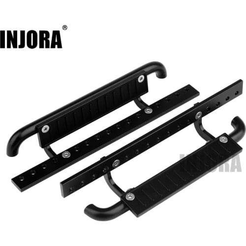 INJORA 2PCS Metal Rock Sliders Pedal Plate for 1:10 RC Rock Crawler D90 Upgrade Parts