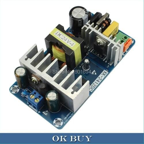 10Pcs/Lot AC 85-265V To DC 24V 4A-6A 100W Power Supply Converter Industrial Switching Board Module Bare Board XK-2412-24