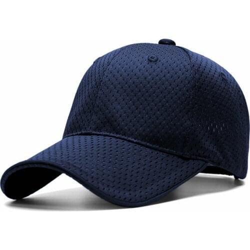 Drop Shipping Breathable Cool Hollow Out Big Size Sun Hat Man Summer Outdoors Popular Plus Size Baseball Caps 56-50cm 60-65cm