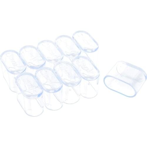 10Pcs Table Chair Rubber Leg Tips Caps Anti-skid Floor Protectors for Furniture Legs