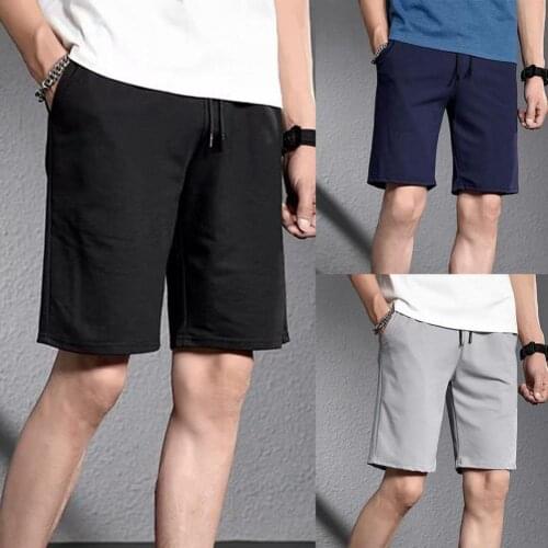 Solid Color Shorts Men Casual Shorts Quick Drying Summer Shorts Men Mid Rise Loose Shorts Fifth Pants Mens Shorts short homme