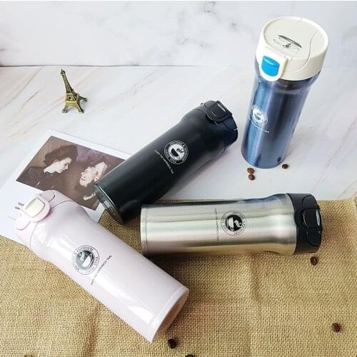 Free Custom logo name Double Wall Stainless Steel Vacuum Flasks Car Thermo Cup Coffee Tea Travel Mug Thermol Bottle Thermocup