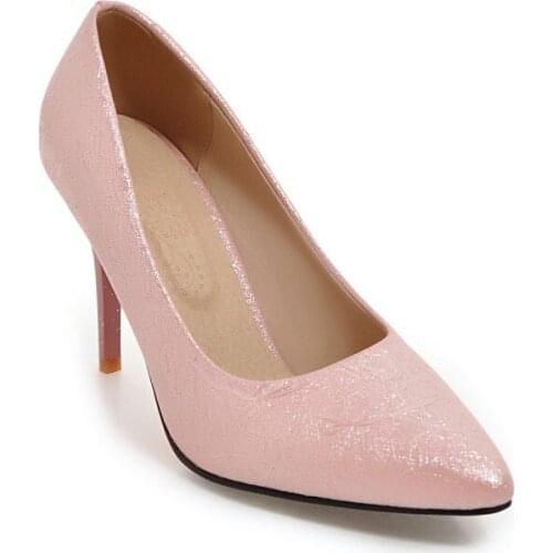 Big Size Simple pointed shoes ladies high heels women shoes woman pumps