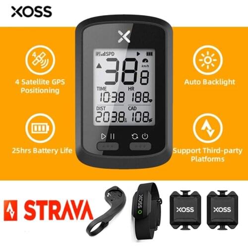 Smart Cycling Computer Wireless Bike Odometer Bicycle Speedometer GPS XOSS G Plus Ant+ Cadence Sensor For Magene Igpsport Garmin