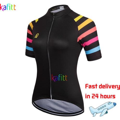 2021Kafitt Womens Short Sleeve Jersey Sets MTB Cycling Clothing GEL Ropa Ciclismo Road Bike Shirt Triathlon Uniform Breathable