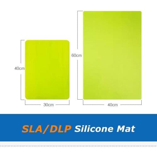 1pc 30*40cm + 1pc 40*60cm Silicone Slap Mat Clean-up Resin Silicon Pad For DLP SLA 3D Printer Parts