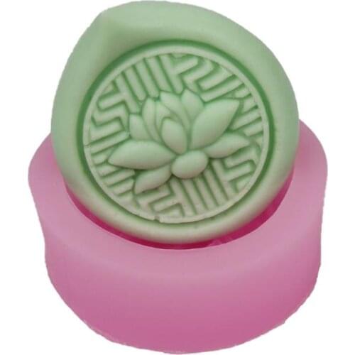 50pcs Handmade Soap Mould DIY Silicone Lotus Pattern Soap DIY Making Tools SN3781