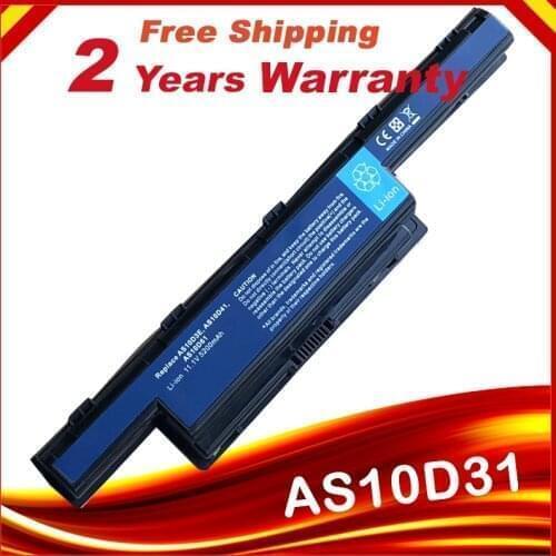 6CELL AS10D31 New laptop battery for Acer Aspire V3 4741 5552 5560G 5733Z 5736 5736ZG 5741ZG 5742G 5742Z AS10D41 AS10D81