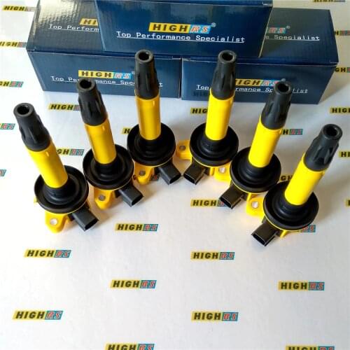 6 IGNITION COIL PLUG EXPLORER FLEX FUSION MUSTANG F150 PERFORMANCE COILS MKZ MKX MKS MKT 7T4Z12029E GN10237 DG520 DG-520