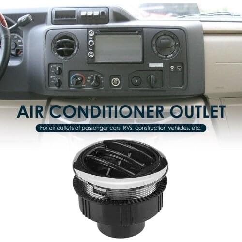 75mm 2.95 inch A/C Air Vent Universal Air Conditioning Outlet with Chrome for RV Bus Air Conditioner Vent Replacement Parts