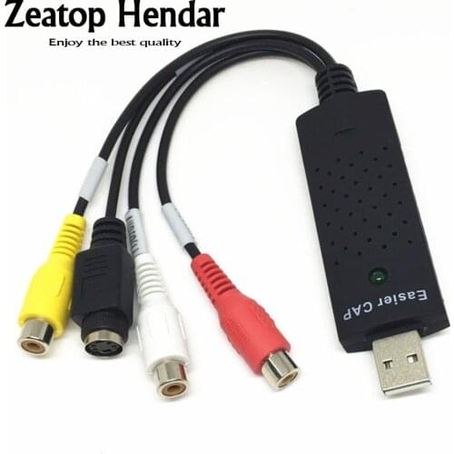1Pcs USB 2.0 Easiercap Audio Video VHS to DVD Converter Capture Card Adapter for Win7/8/CCTV Camera