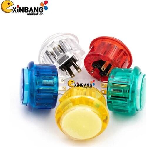 Xinbang Animation High quality game arcade button Crystal color transparent button