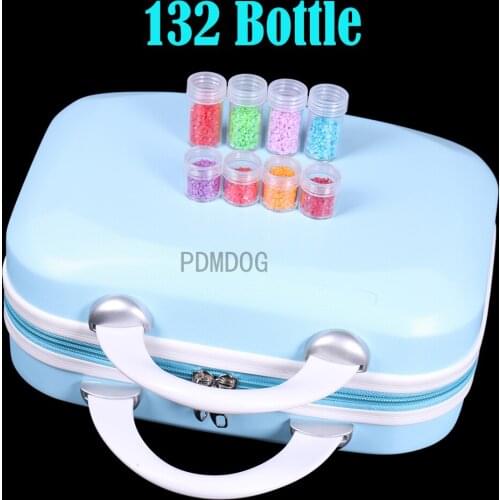ARMYQZ New Diamond Painting Accessories Carry Case Container Storage Box 60/132 Bottles diamant painting Hand Bag Tools