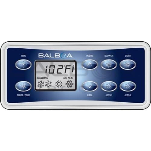 Balboa VL801D topside keypad Overlay, 8 button display panel work with GS523, VS and GS systems 500DZ