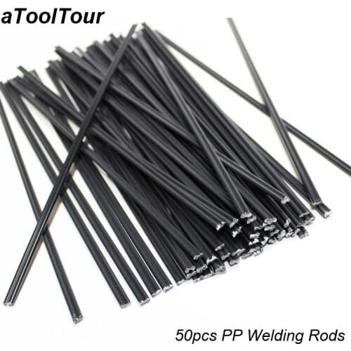 50Pcs Plastic Welding Rods Car Bumper Repair PP Plastic Electrodes for Welder Gun Sticks Kit Hand Tools for Hot Air Gun Welding