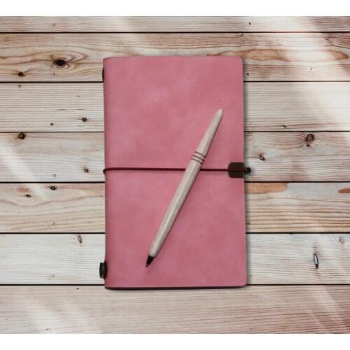 VIP Leather Organizer Coin Wallets Business Card Striped And Unlined notebook 40 leaf 90 g 12*20 Cm