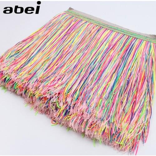 20cm 2Yards Fringe Tassel Lace Trims Fabric DIY Dance Stage Performance Wedding Party Dress Decoration Sewing Suits Accessories