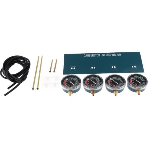 4 Cylinder Carburetor Synchronizer Set Vacuum Gauge for Motorcycle Carbs