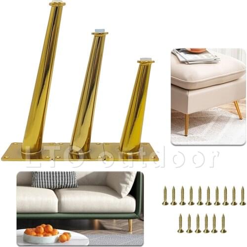 Oblique / Straight Metal Furniture Legs Modern Style Cabinet Feet Heavy Duty Furniture Legs For Couches TV Bench Cabinet Sofa