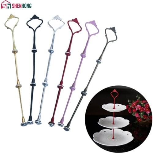 SHENHONG 1 Set 3 Tier Candy Fruits Cakes Plate Desserts Stands For Wedding Party Birthday Cupcake Fruit Plate Stand