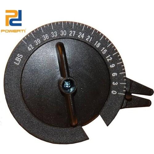 PowerTi Badminton Racket Stringing Machine Black Manual Pressure Spring Gauge Stringer Tools Badminton String Meters - AC-SM200