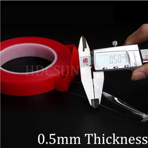 Strong (0.5mm Thick), 3mm-50mm *10M Choose Acrylic Adhesive Double Sided Tape for iphone Battery Phone Display Lens LCD Screen