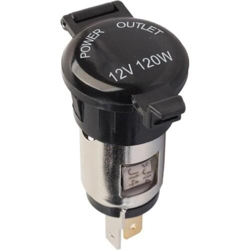 Car 10A Cigarette Lighter Female Socket Power Plug with Waterproof Cover Car Boat Motorcycle Cigarette Lighter Sockets Plug New