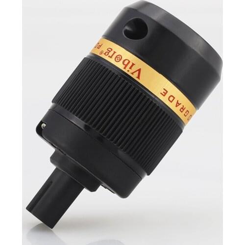 Viborg VF508R C7 Pure Copper Rhodium Plated Figure 8 IEC Connector AC Power Cord Audio Cable Connectors