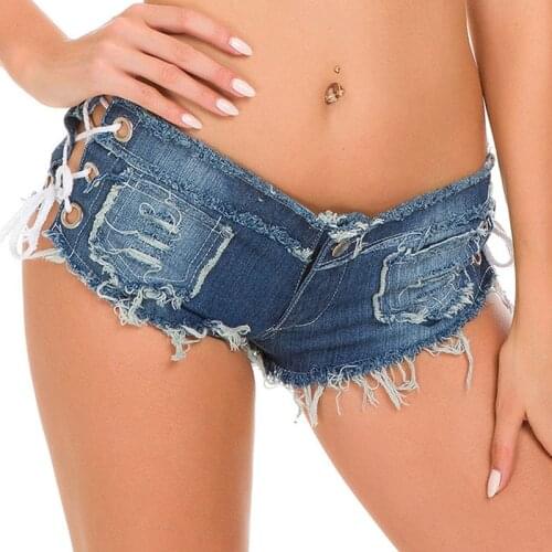 Shorts Femme Mini Sexy Women Booty Shorts Hole Jeans Shorts Girl Denim Low Waist Short Pants