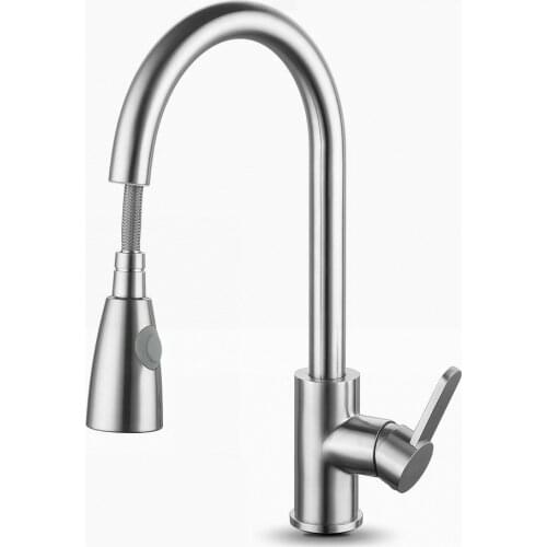 VIBORG Deluxe 304 Stainless Steel Lead-free Pull out Spray Kitchen Faucet Mixer Tap Pullout Sprayer Kitchen Faucet NEW MODEL