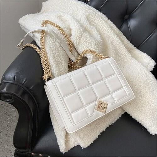Soft PU Leather Chain Purses and Handbags Luxury Designer Fashion Bags for Women 2021 Girls Female Shopper Wallets Money Clutch