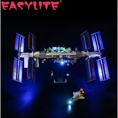 LED Light Set For 21321 Ideas Series International Space Station DIY Toys Blocks Bricks Only Lighting Kit Not Include Model