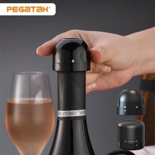 Vacuum Red Wine Bottle Cap Stopper Silicone Sealed Champagne Bottle Stopper Vacuum Retain Freshness Wine Plug Bar Tools