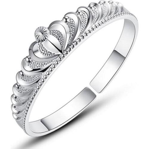 High Quality 925 Sterling Silver Jewelry Queen Crown Bangles Bracelet For Women/Girl Fine Jewelry Pulseiras