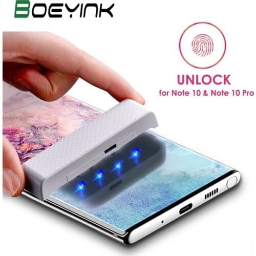 21D For Samsung Note 10 Pro 8 9 Screen Protector UV Full Cover Glass Protective Film For Samsung Galaxy S8 S9 S10 Plus S7 Edge