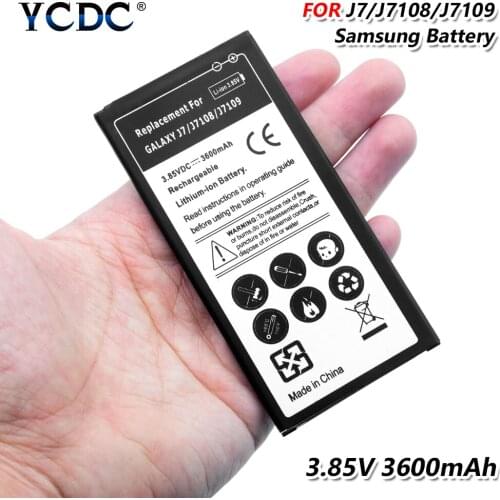 3.85V 3600mah Battery For Samsung Galaxy J7 2016 J7108 J7109 J710K J710H J710FN EB-BJ710CBA Li-Po Lithium Rechargeable battery