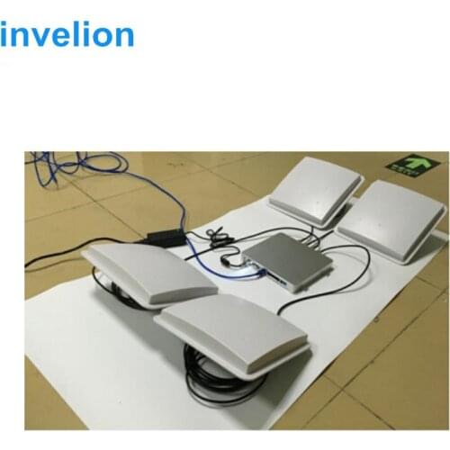 4 ports Impinj r2000 long range uhf rfid epc gen2 tag reader with free English sdk timing chip tag sample