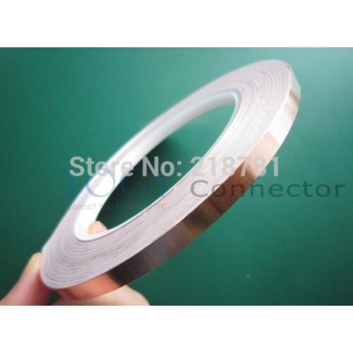 5 rolls 3mm Single Adhesive Conductive Copper Foil Tape Copper Strip for EMI Shielding, Guitar, Stained Glass Work