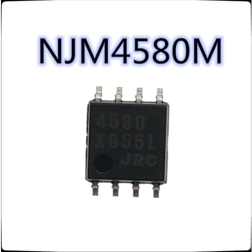50PCS-200PCS) NJM4580M SOP-8 NJM4580 SOP8 4580 Dual op amp audio power amplifier IC New and original
