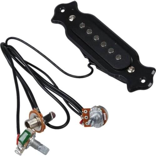 ABUO-Magnetic acoustic pickup for guitar Black
