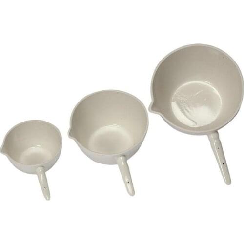 Free shipping Porcelain evaporative dish, Ceramic evaporating dish, steamer WITH HANDLE 30/50/75/100-300ml