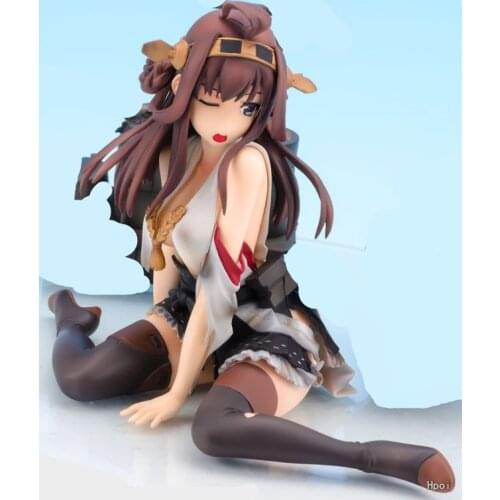 12cm Anime Kantai Collection Kan Colle Kongou Action Figure 1/7 Taiha Ver. Wreck PVC Collection Model Dolls Toys Gifts
