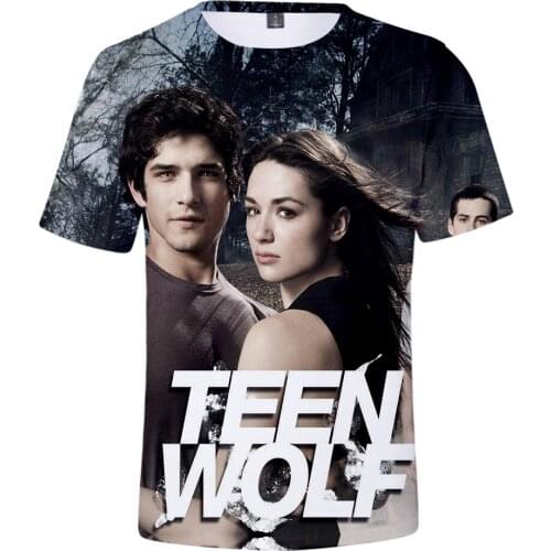 Aikooki New Fashion 3D Teen Wolf T shirt Men/Women Fashion Casual Hip Hop T-shirt 3D Print Teen Wolf Short Sleeve T-Shirts