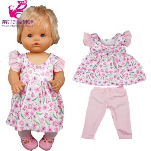 Nenuco doll dress Ropa y su Hermanita 40cm baby doll flower dress stocking
