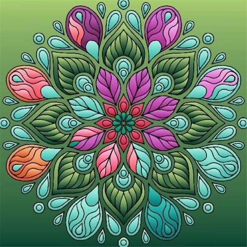 Mandala Religion DIY Embroidery Cross Stitch 11CT Kits Craft Needlework Set Cotton Thread Printed Canvas Home Sell