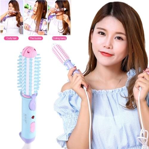 2 In 1 Mini Curl Hair Straightening Iron Multifunctional Curling and Straightening Curling Iron Styling Tools Volume Hair Curler