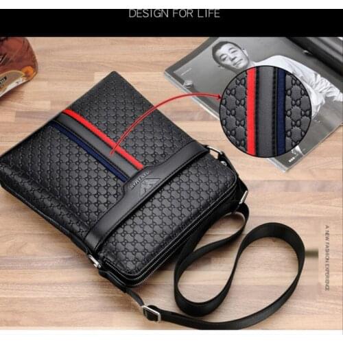 Mens Waterproof Crossbody Shoulder Bag Men Anti-theft Sling Leather Chest Bags Business Messenger Single Shoulder Bags For Male